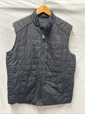 Men's Christian Lacroix Quilted Sleeveless Vest - Black - Medium